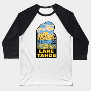 Lake Tahoe California CA Nevada NV Baseball T-Shirt
